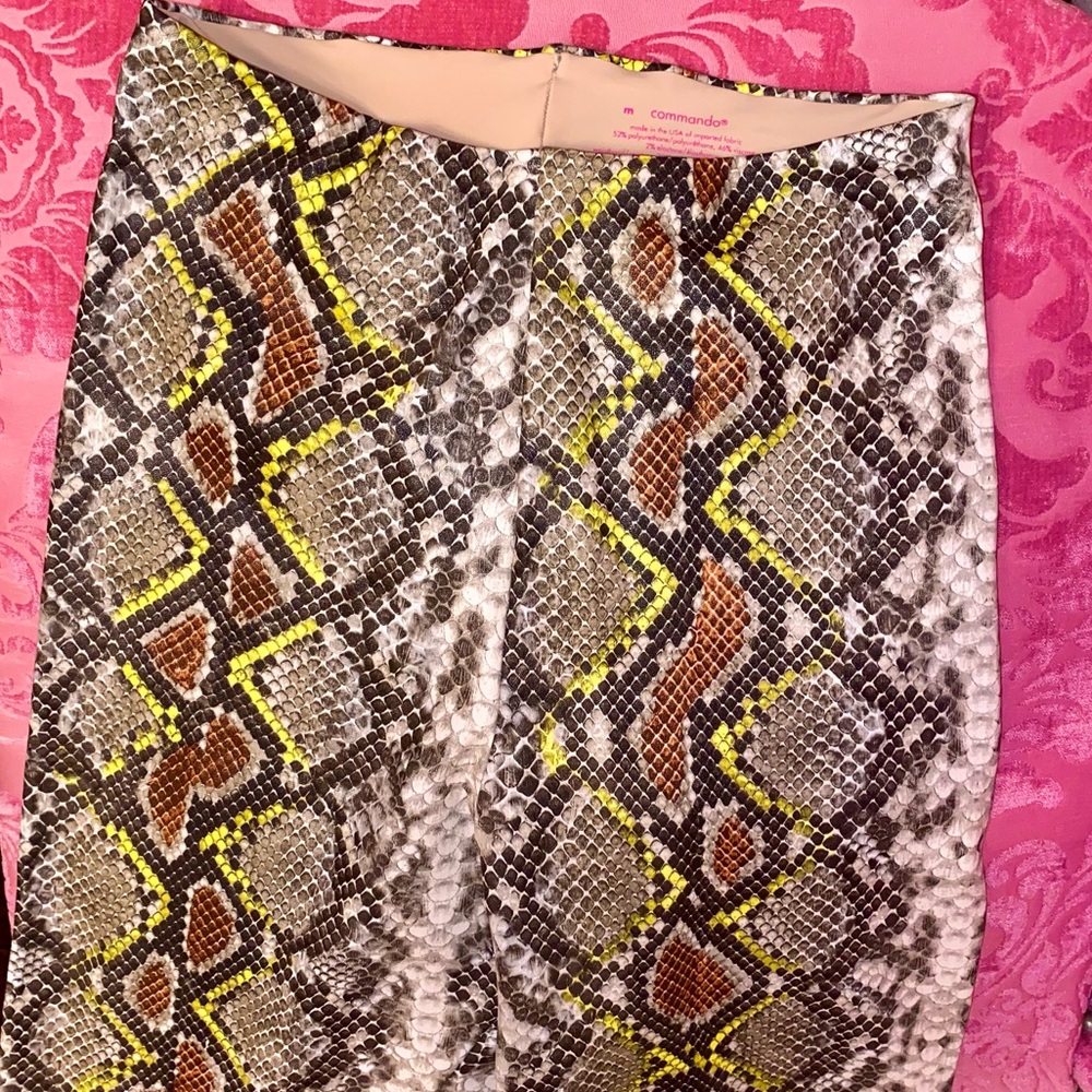 Commando Python Leather Pant Snake Legging Skinny… - image 1